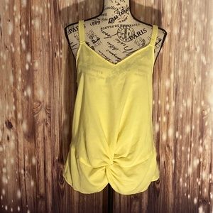 Pink Rose Knot Sheer Tank